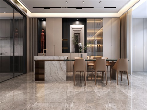 萬科翡翠公園300平米現代輕奢風格效果圖