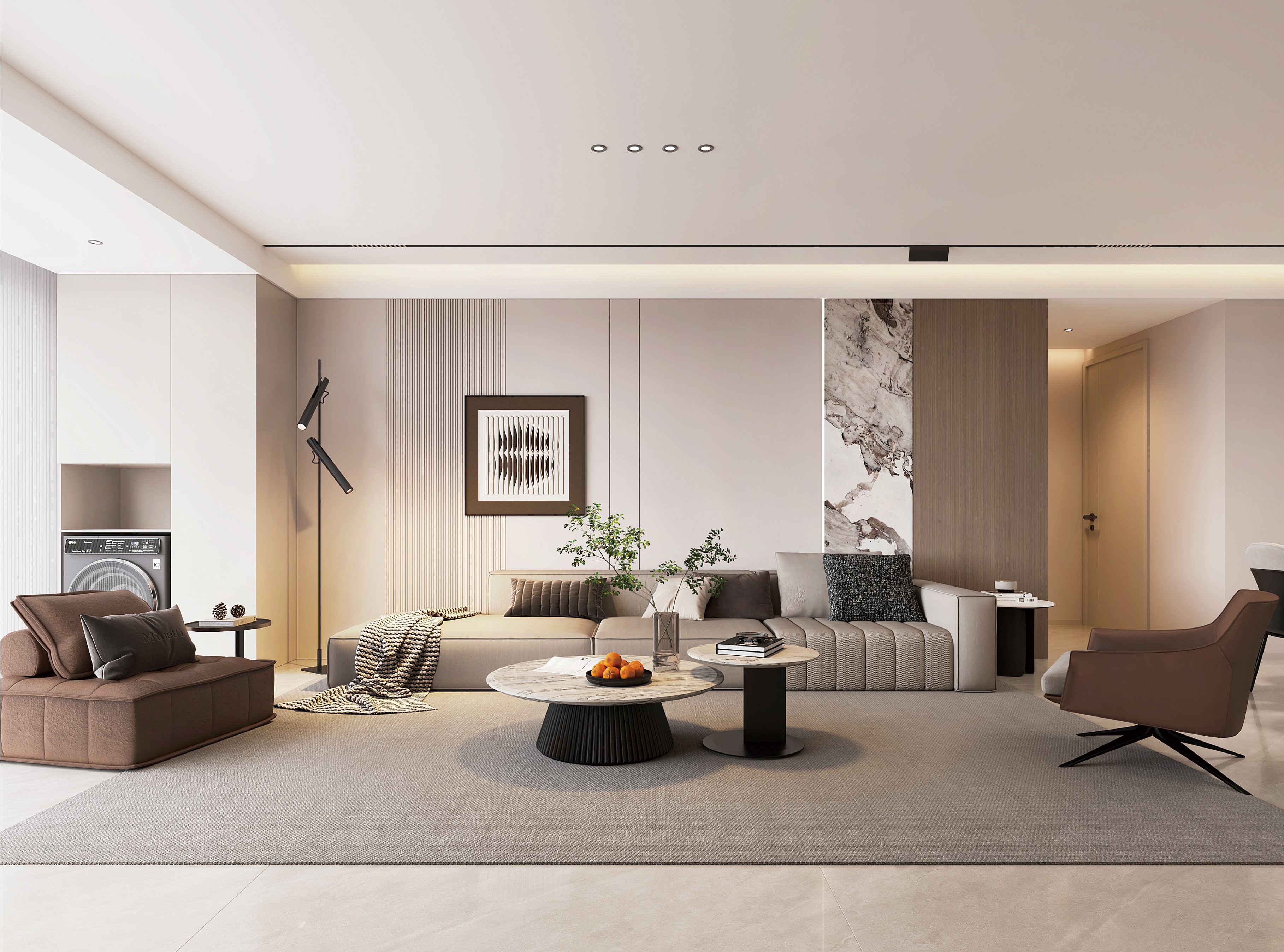 中房花語軒 | 超有腔調(diào)的137㎡現(xiàn)代風，審美無敵了！