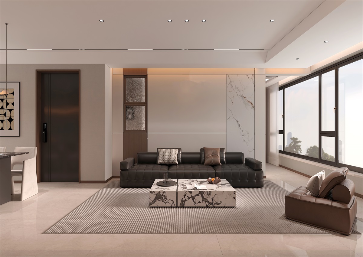 玉庭華府131㎡ | 現(xiàn)代意式+美拉德色系，濃郁棕調(diào)的電影氛圍直接封神！