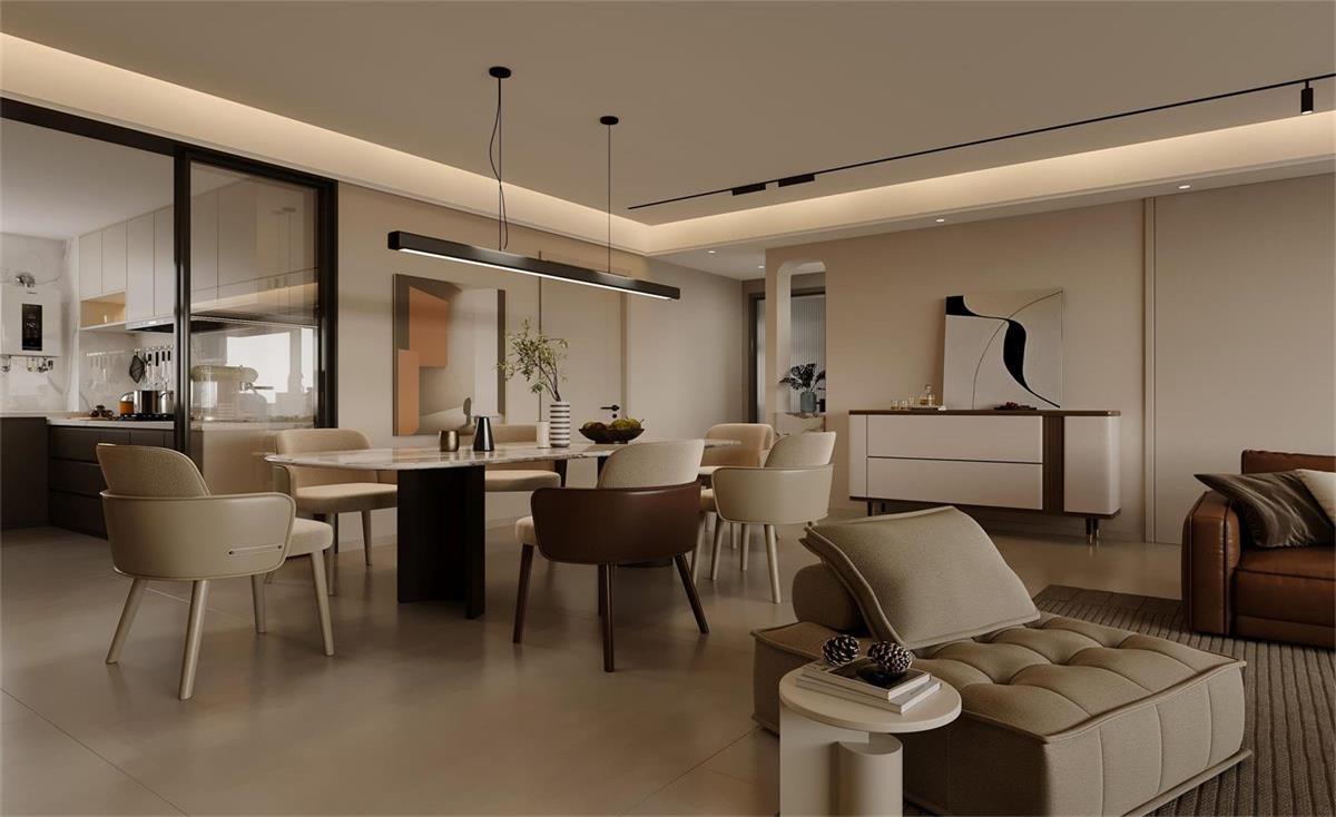 中海華樾 | 現(xiàn)在裝修都內(nèi)卷成這樣了？！從玄關(guān)就開始美哭的143㎡現(xiàn)代風(fēng)