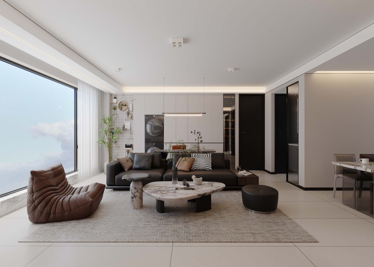 光耀上院128㎡ | 高效“去班味”的舒適現(xiàn)代風(fēng)！開啟治愈系慢生活~