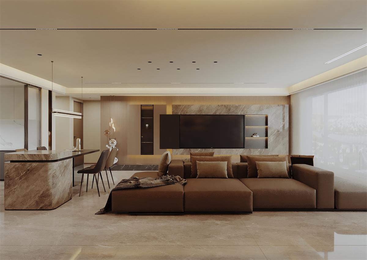 中恒央御143㎡ | 朋友說：品味不錯哦！你家意式輕奢風(fēng)顯貴又好看