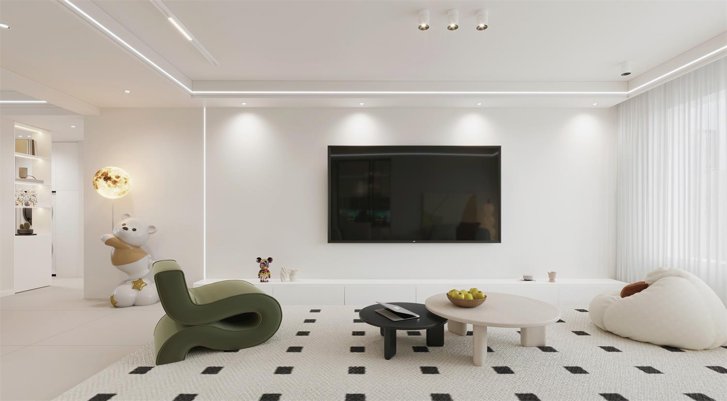 閱海萬(wàn)家G2區(qū) | 144m2軟軟糯糯奶油風(fēng)，一眼就淪陷的治愈感！