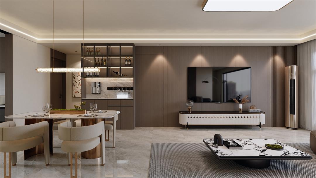 中海觀園132㎡ | 拯救審美疲勞！暖棕意式風(fēng)的家，溫暖又松弛